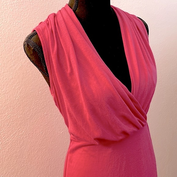 Macy’s Hot Pink Sleeveless Maxi Dress - Picture 14 of 15